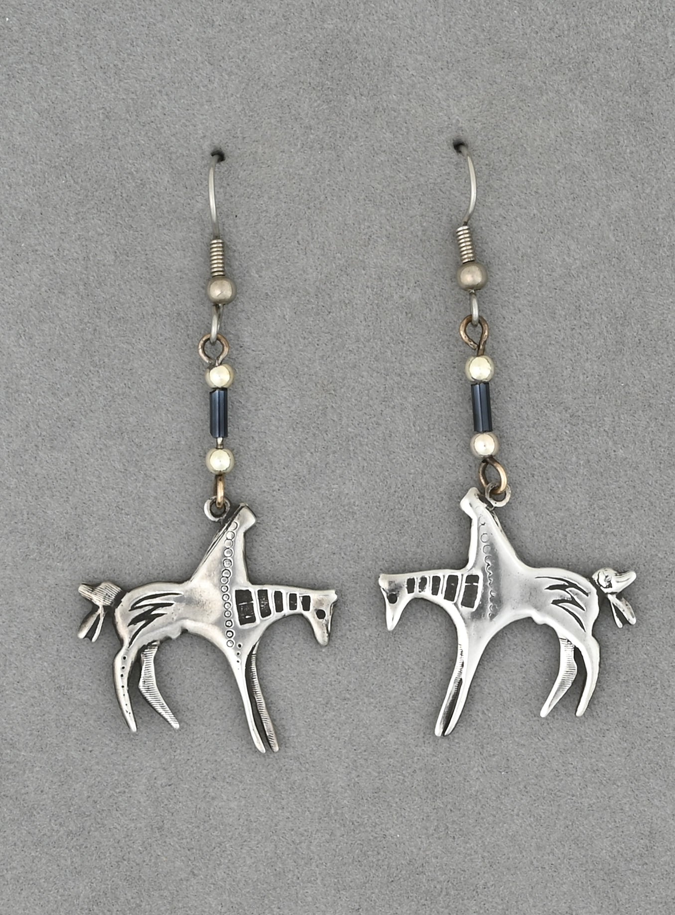 Horse Earrings by Don Montileaux