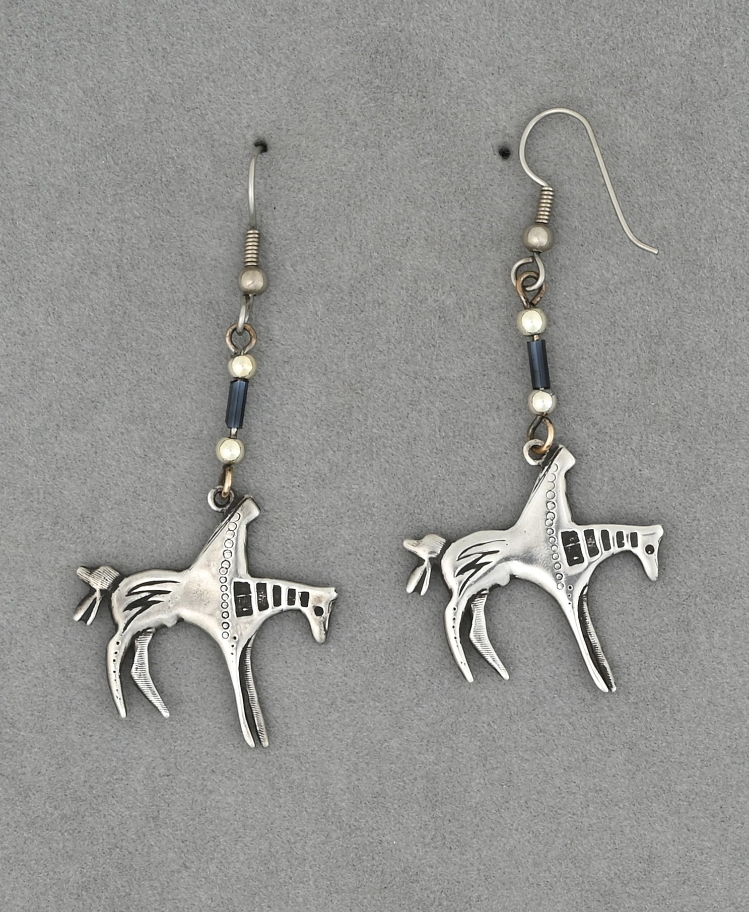 Horse Earrings by Don Montileaux