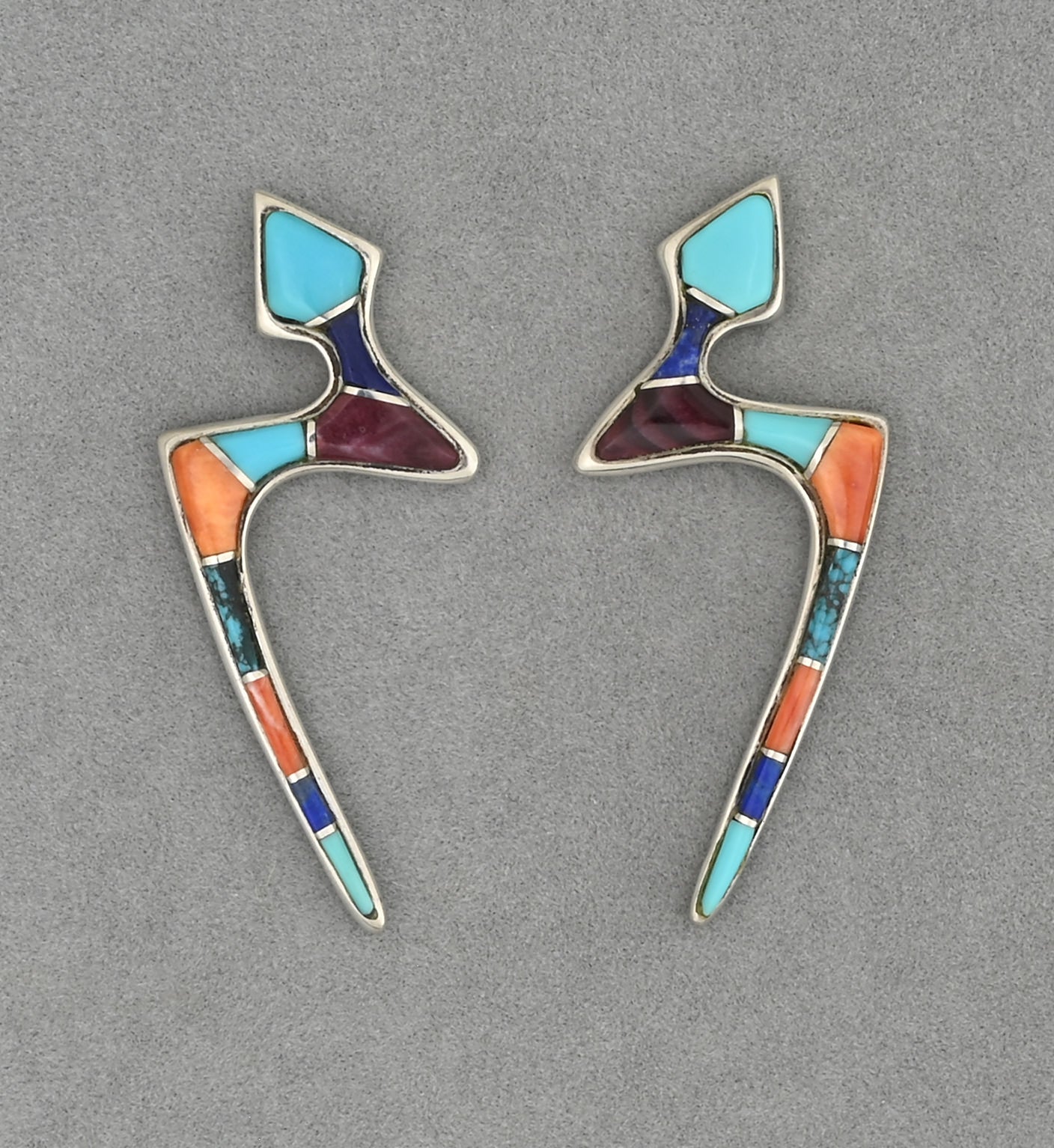 Earrings with Inlay