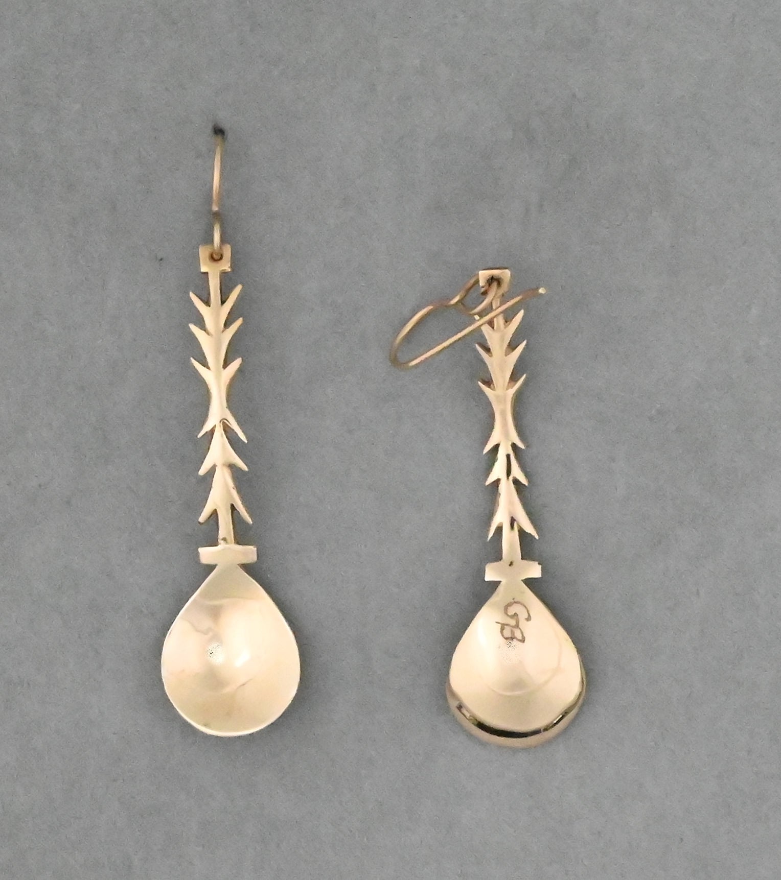 Earrings with Ceremonial Spoons by George Blake