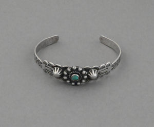 Bracelet with Turquoise and Stars (Navajo) Fred Harvey-era