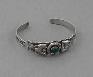 Bracelet with Turquoise (Navajo) Fred Harvey-era