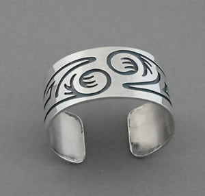 Bracelet, Cuff with Overlay (Navajo)