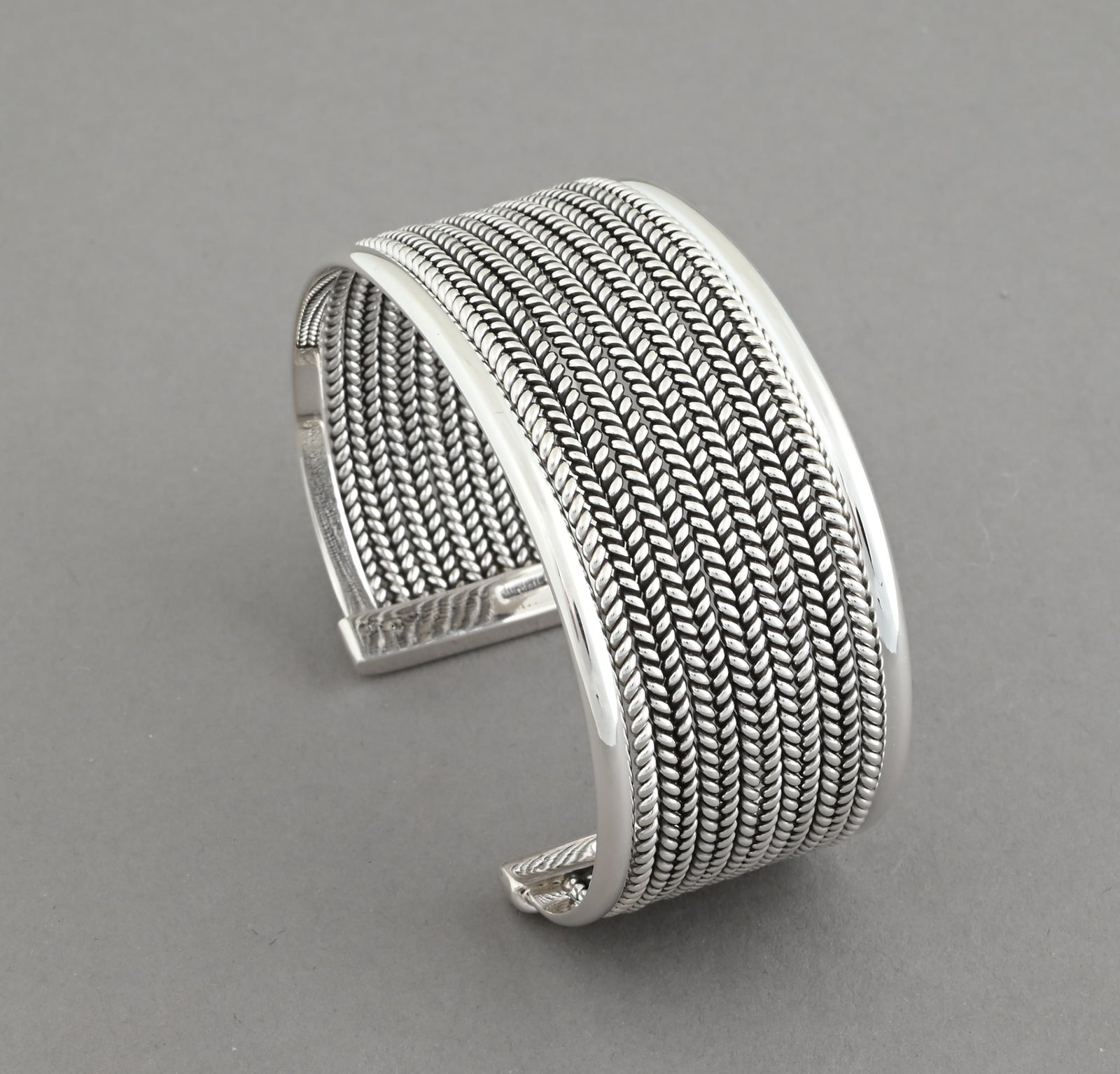 Cuff Bracelet with Twelve Twist Wires by Artie Yellowhorse