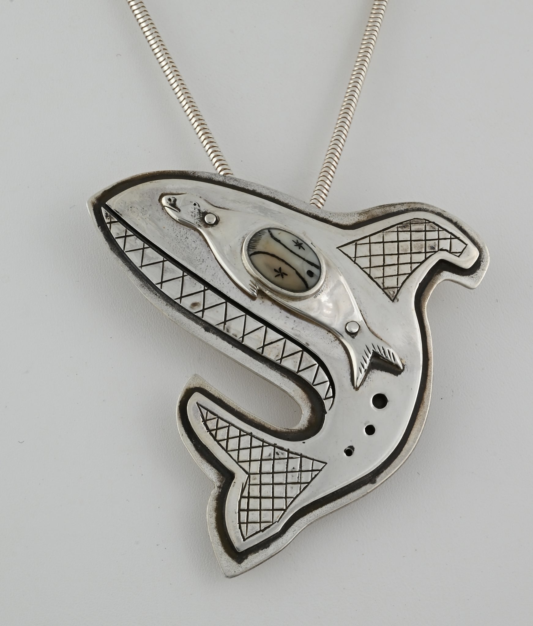 Killer Whale Pin/Pendant by Denise Wallace