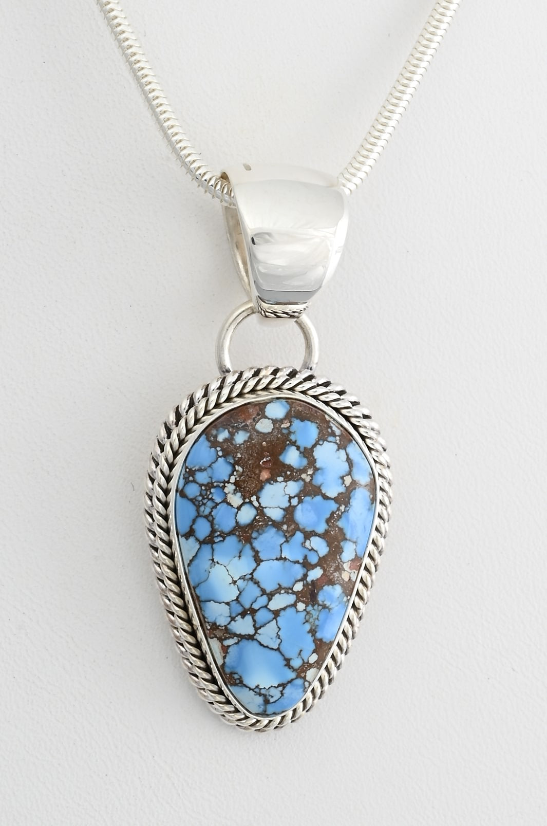 Golden Hills Turquoise Pendant by Artie Yellowhorse