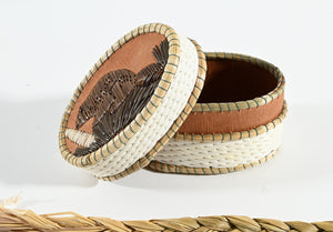 Vintage Anishinaabe Quill Box by Lorraine Besito