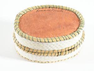Vintage Anishinaabe Quill Box by Lorraine Besito