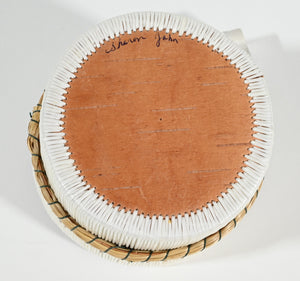 Vintage Anishinaabe Quill Box by Sharon John