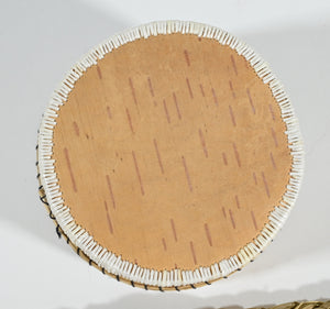 Vintage Anishinaabe Quill Box by Lorraine Besito