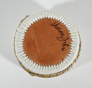 Vintage Anishinaabe Quill Box by Sharon John