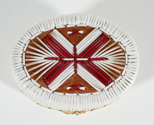 Vintage Anishinaabe Quill Box by Sharon John
