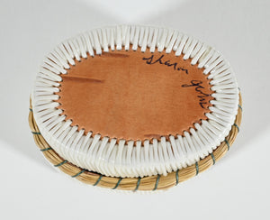 Vintage Anishinaabe Quill Box by Sharon John