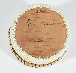 Vintage Anishinaabe Quill Box by Lorraine Besito