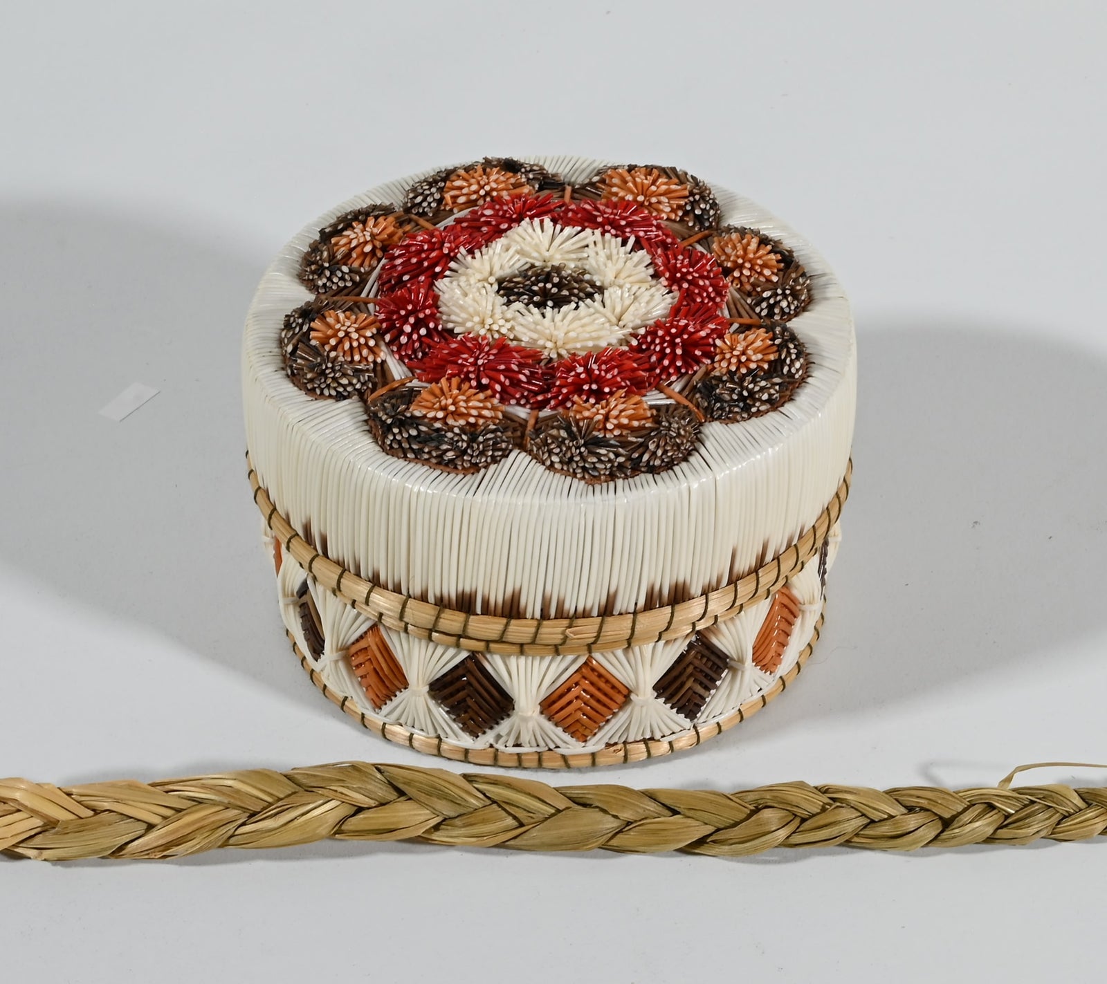 Anishinaabe Birchbark Box by Lorraine Besito