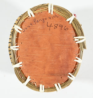 Vintage Anishinaabe Quill Box with Cardinal by Jane Pangowish