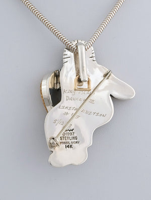 King Island Dancer III Pin/Pendant by Denise and Samuel Wallace