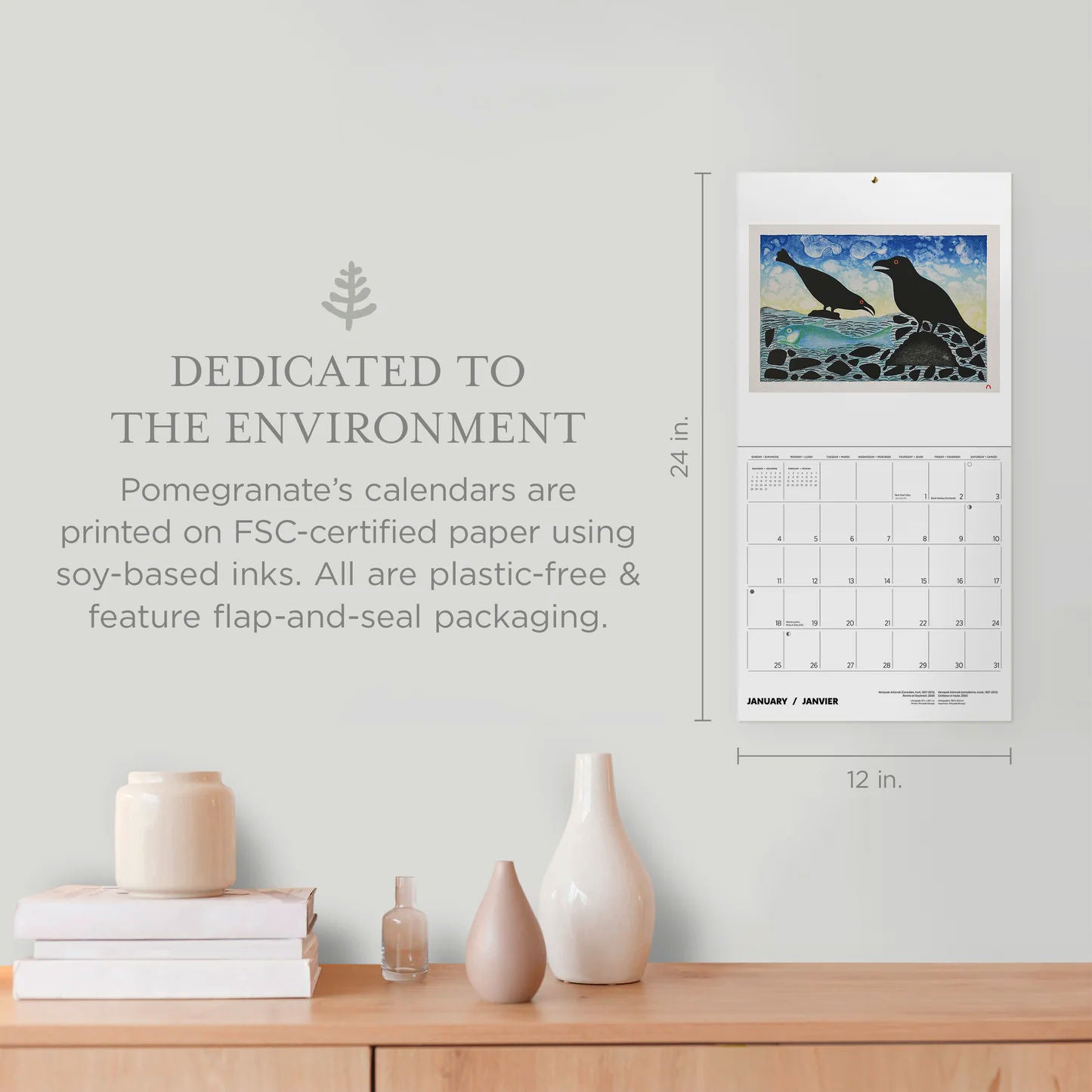 Kenojuak Ashevak 2026 Wall Calendar by Pomegranate
