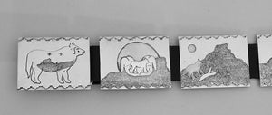 Wolf Memories Belt (Caddo-Pawnee) c.1994