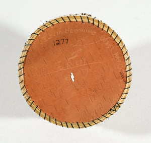 Vintage Anishinaabe Quill Box by Delia Beboning