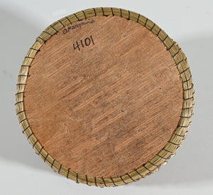 Vintage Anishinaabe Quill Box by Annie Pangowish