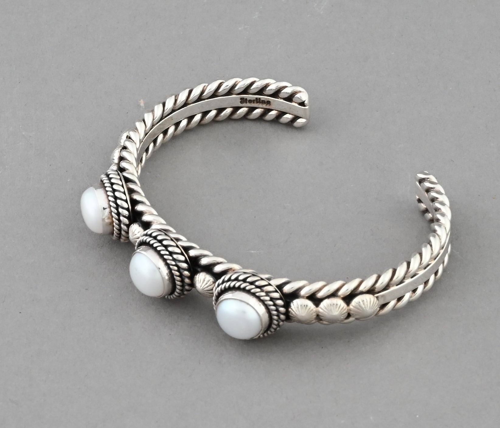 Bracelet with Fresh Water Pearls by Artie Yellowhorse