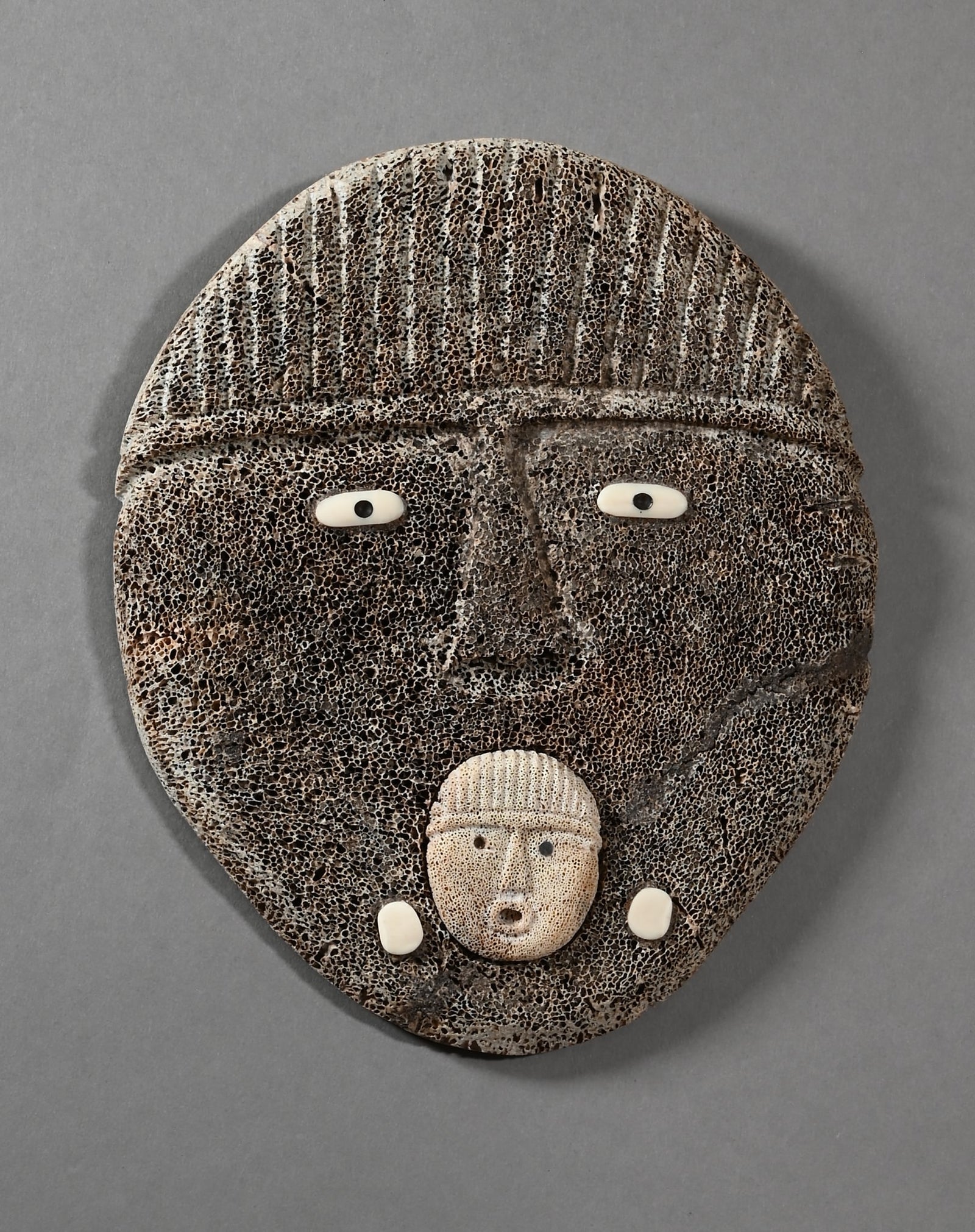 Mask with Mini Face by Gary Sockpick (Inupiaq) of Shishmaref, Aslaka