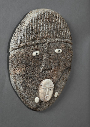 Mask with Mini Face by Gary Sockpick (Inupiaq) of Shishmaref, Aslaka
