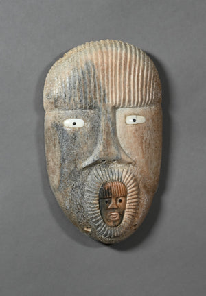 Mask with Small Face by Harry Ningeulook (Inupiaq)