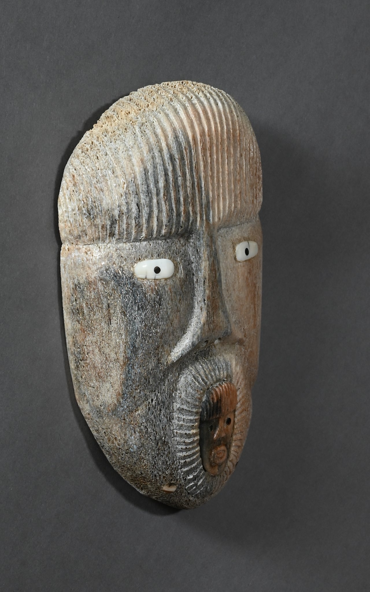 Mask with Small Face by Harry Ningeulook (Inupiaq)