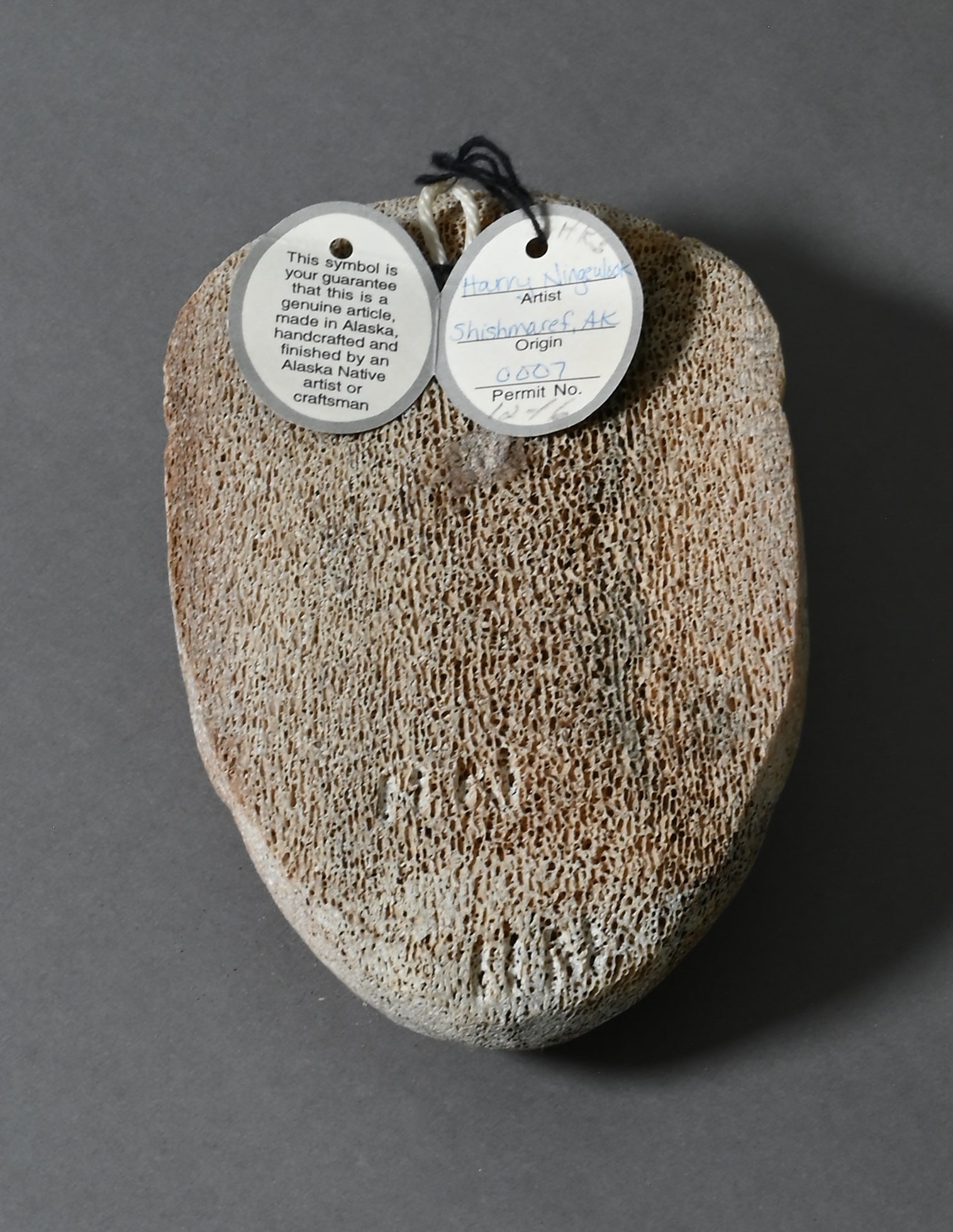 Mask with Small Face by Harry Ningeulook (Inupiaq)