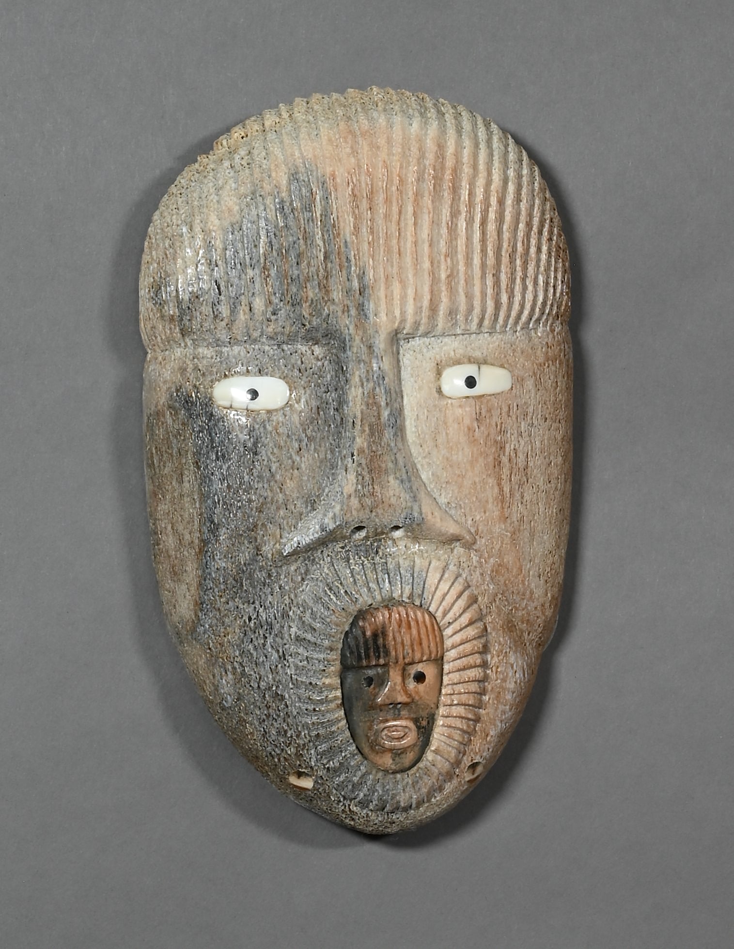 Mask with Small Face by Harry Ningeulook (Inupiaq)