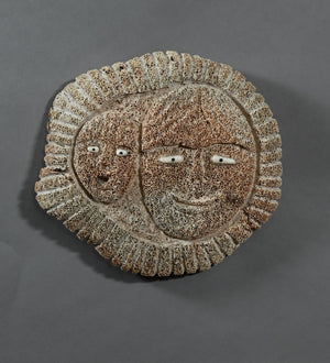 Mask with Mother and Child by Glenn Sockpick (Inupiaq)
