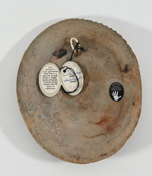 Whalebone Mask with Inua by Wilbur Kuzuguk