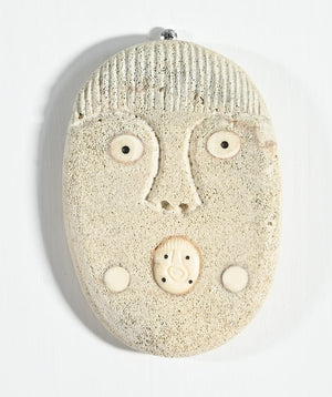 Whalebone Mask with Inua by Thomas Sockpick