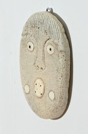Whalebone Mask with Inua by Thomas Sockpick