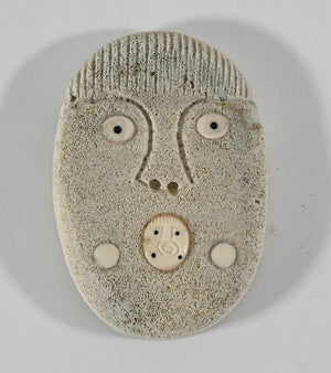 Whalebone Mask with Inua by Thomas Sockpick