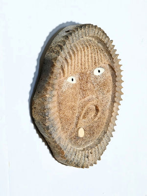 Whalebone Mask from Shishmaref, Alaska