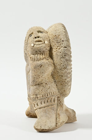 Dancer with Mask Double Sculpture from Shishmaref, AK