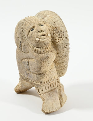 Dancer with Mask Double Sculpture from Shishmaref, AK