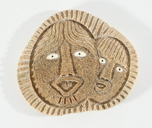 Whalebone Mask with Mother and Child by John Weyiouanna