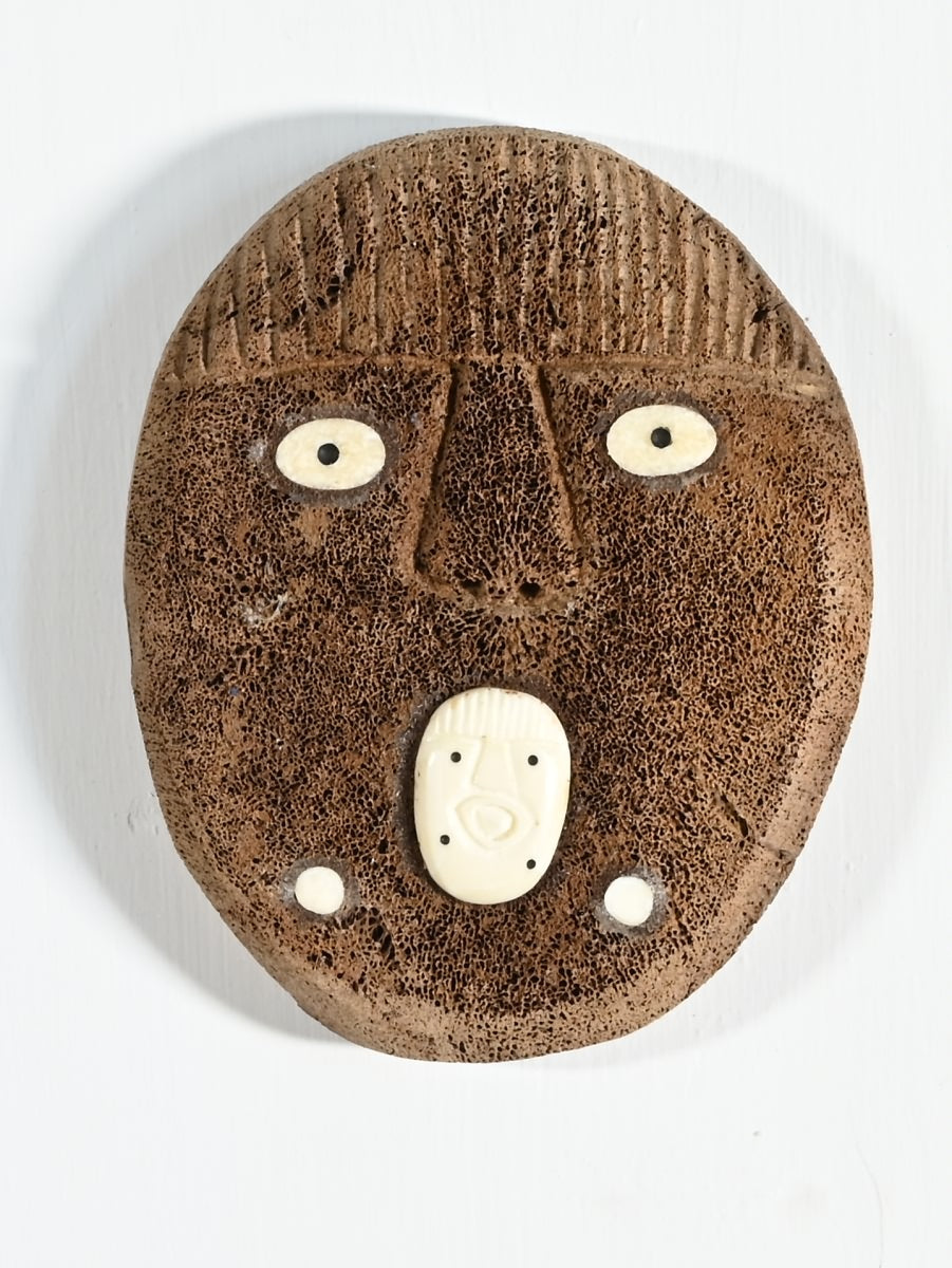 Whalebone Mask with Inua by Thomas Sockpick