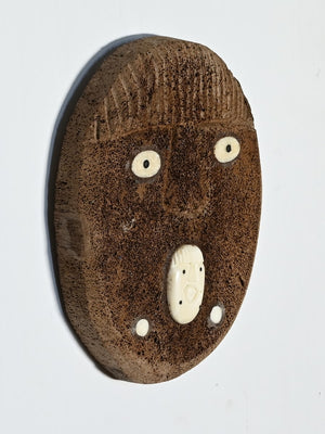 Whalebone Mask with Inua by Thomas Sockpick