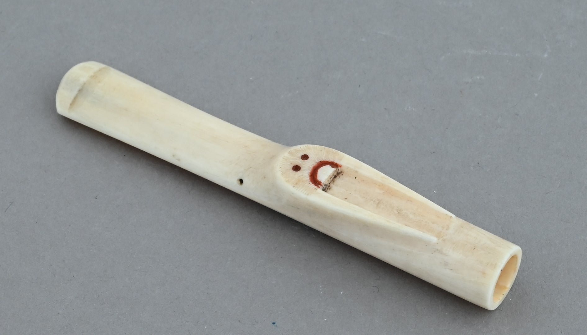 Vintage Alaska: Pipe Stem with Walrus, artist/origin unknown