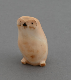 Owl from Fossil Walrus Tusk (Alaska)