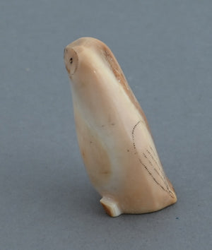 Owl from Fossil Walrus Tusk (Alaska)