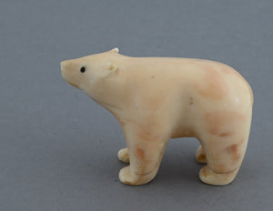 Bear from Fossil Walrus Ivory (Alaska)