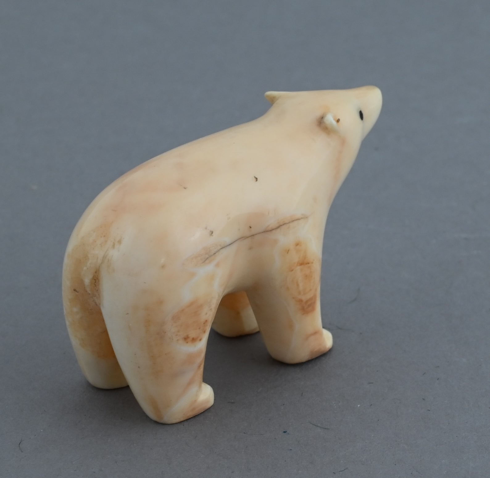 Bear from Fossil Walrus Ivory (Alaska)