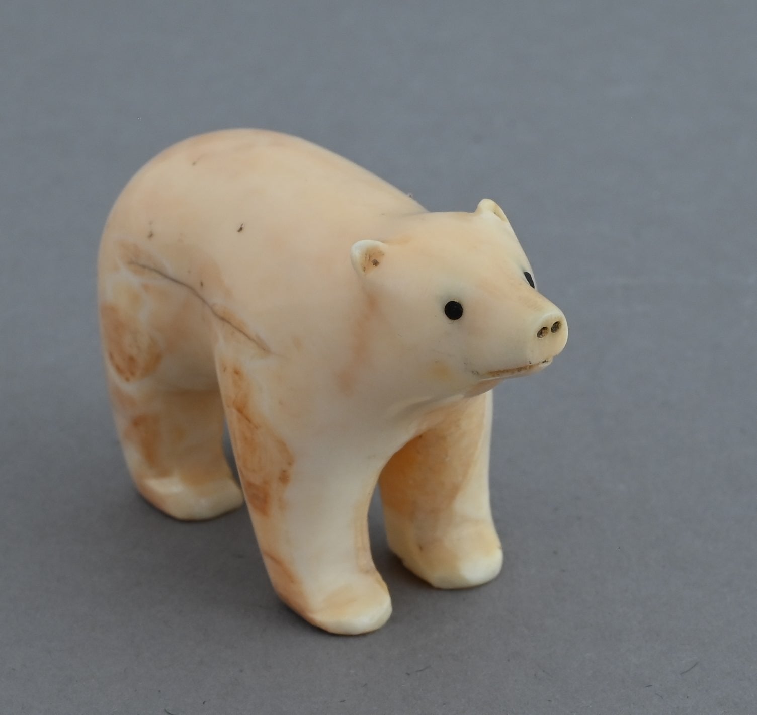 Bear from Fossil Walrus Ivory (Alaska)