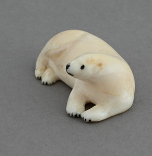 Reclining Polar Bear - Tiny!